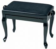  GEWA Piano Bench Deluxe Classic Black Highgloss 