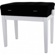 Банкетка для пианино GEWA Piano bench Deluxe Compartment White matt