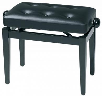 GEWA Piano Bench Deluxe Black Highgloss банкетка черная глянцевая сиденье искусственная кожа